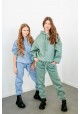Спортивный костюм на флисе oversize с капюшоном