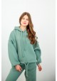 Спортивный костюм на флисе oversize с капюшоном