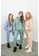 Спортивный костюм на флисе oversize с капюшоном