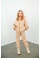 Спортивный костюм на флисе oversize с капюшоном