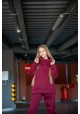 Спортивный костюм на флисе oversize с капюшоном
