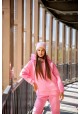 Спортивный костюм на флисе oversize с капюшоном