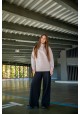 Спортивный костюм двуцветный на флисе oversize с капюшоном