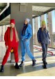 Спортивный костюм на флисе oversize с капюшоном