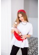 Сумка-бананка эко-кожа красная