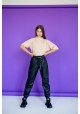 Футболка бежевая oversize для девочки