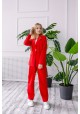Костюм брючный повседневный красный 