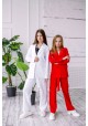 Костюм брючный повседневный красный 