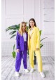 Костюм брючный повседневный фиолетовый