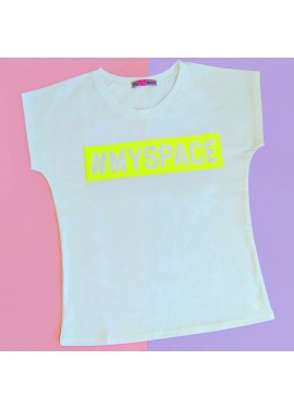 Футболка белая #MYSPACE