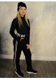 Комбинезон на флисе длинный рукав черный