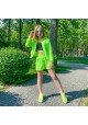 Спортивная ветровка салатовая неон